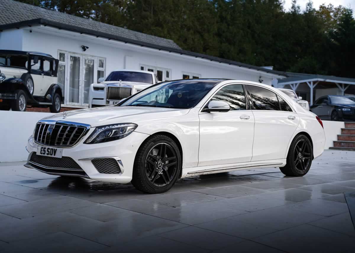 Mercedes S-Class AMG LWB in white