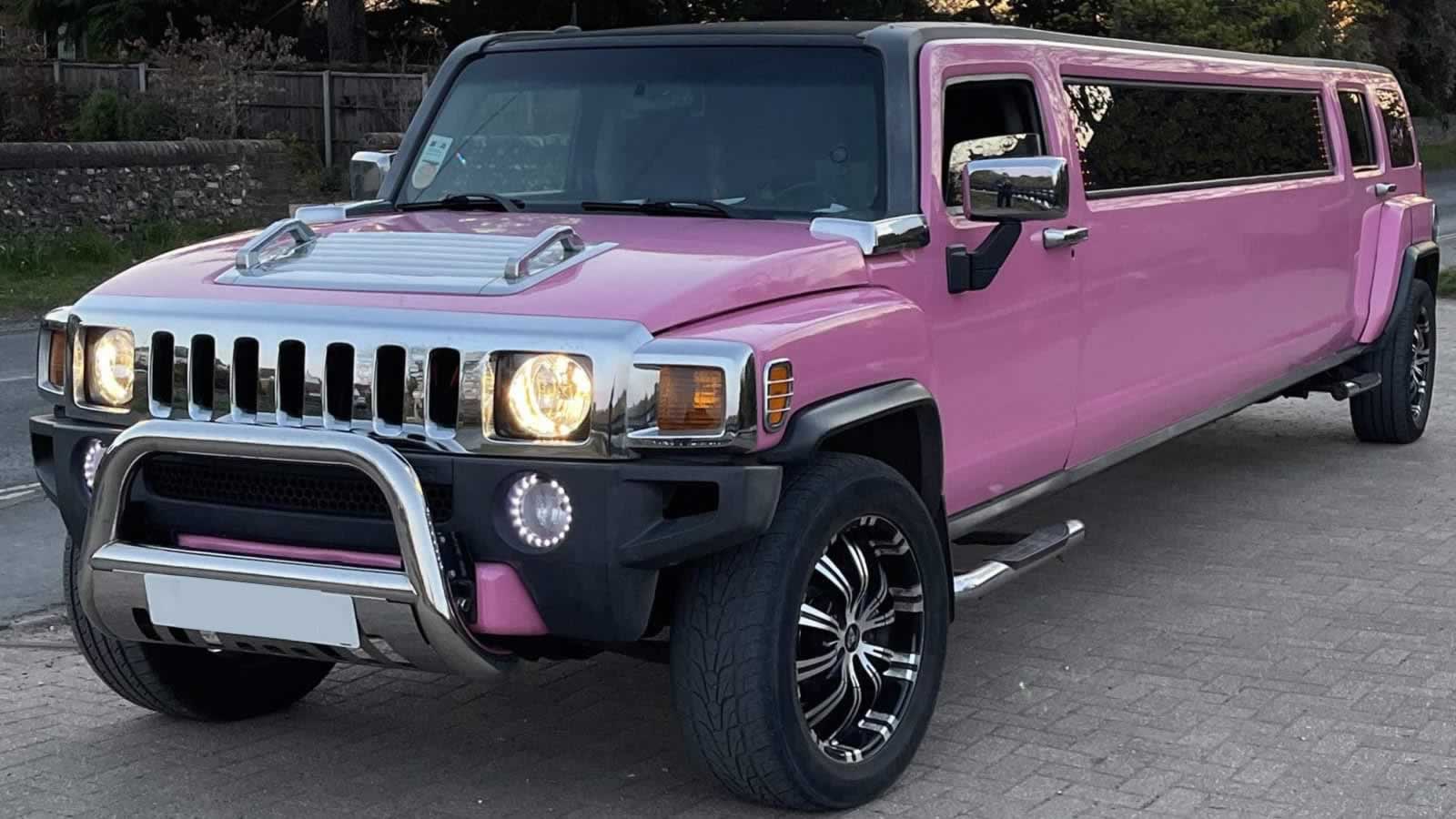 Pink Hummer H3 limo
