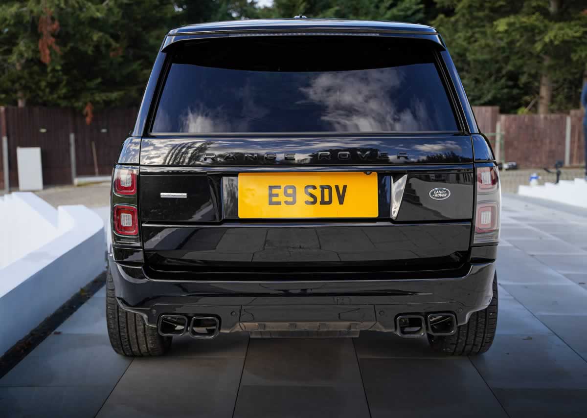 Black Range Rover Autobiography rear