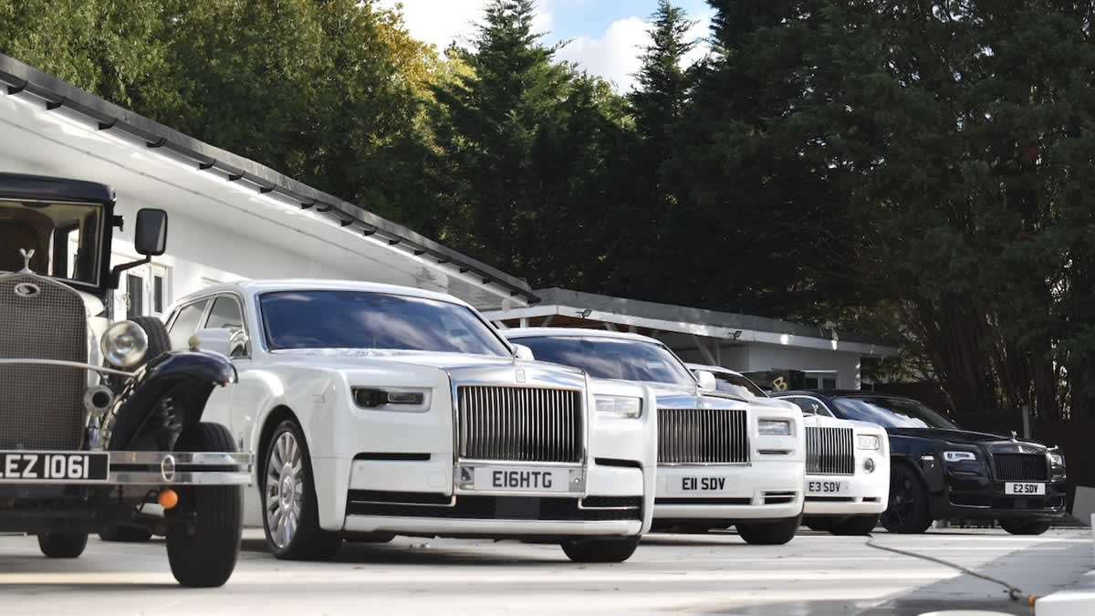 Rolls-Royce wedding cars fleet lineup