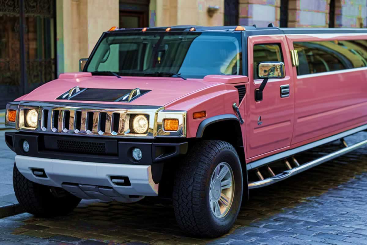 White Hummer H2 exterior 6