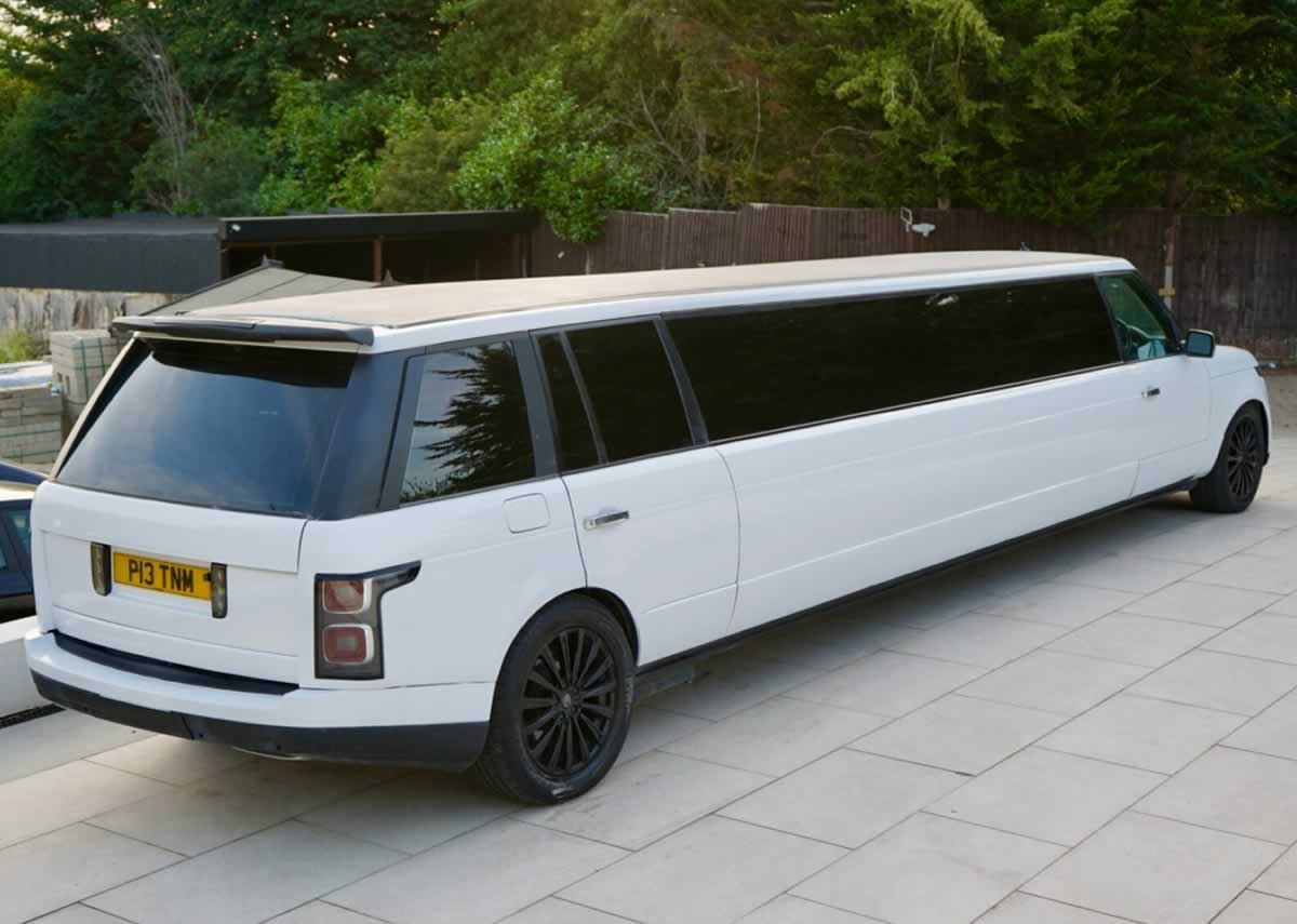 Range Rover limo from above