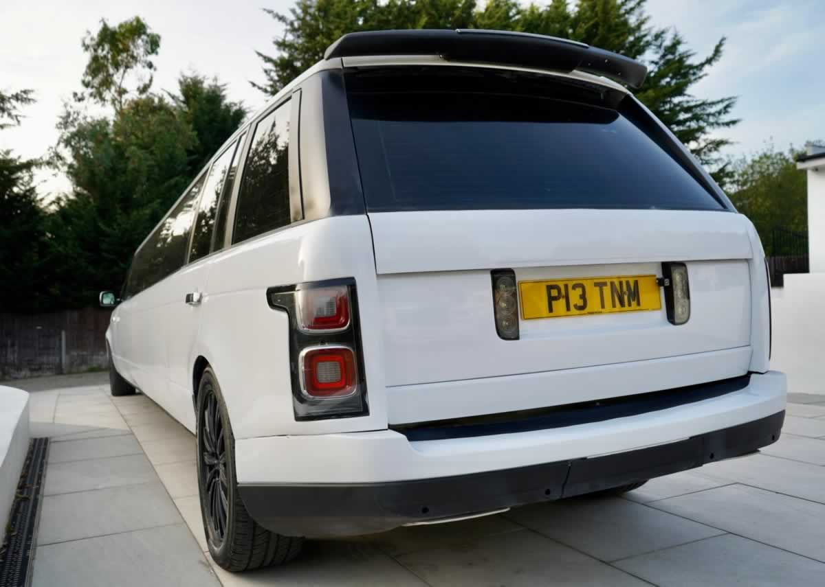 Rang eRover limo angled rear view