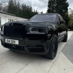 Black Rolls-Royce Cullinan front angle