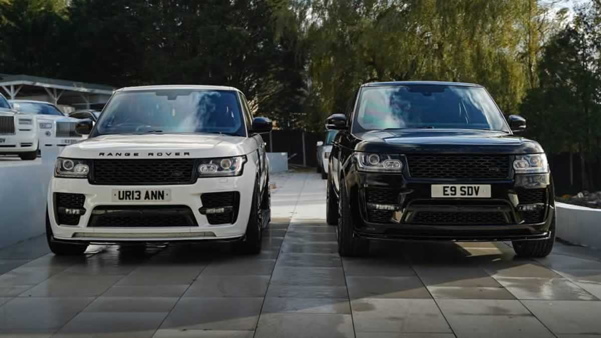 Pair of Range Rover SUVs