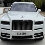 White Rolls-Royce Cullinan front view