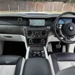 White Rolls-Royce Cullinan interior front dashboard