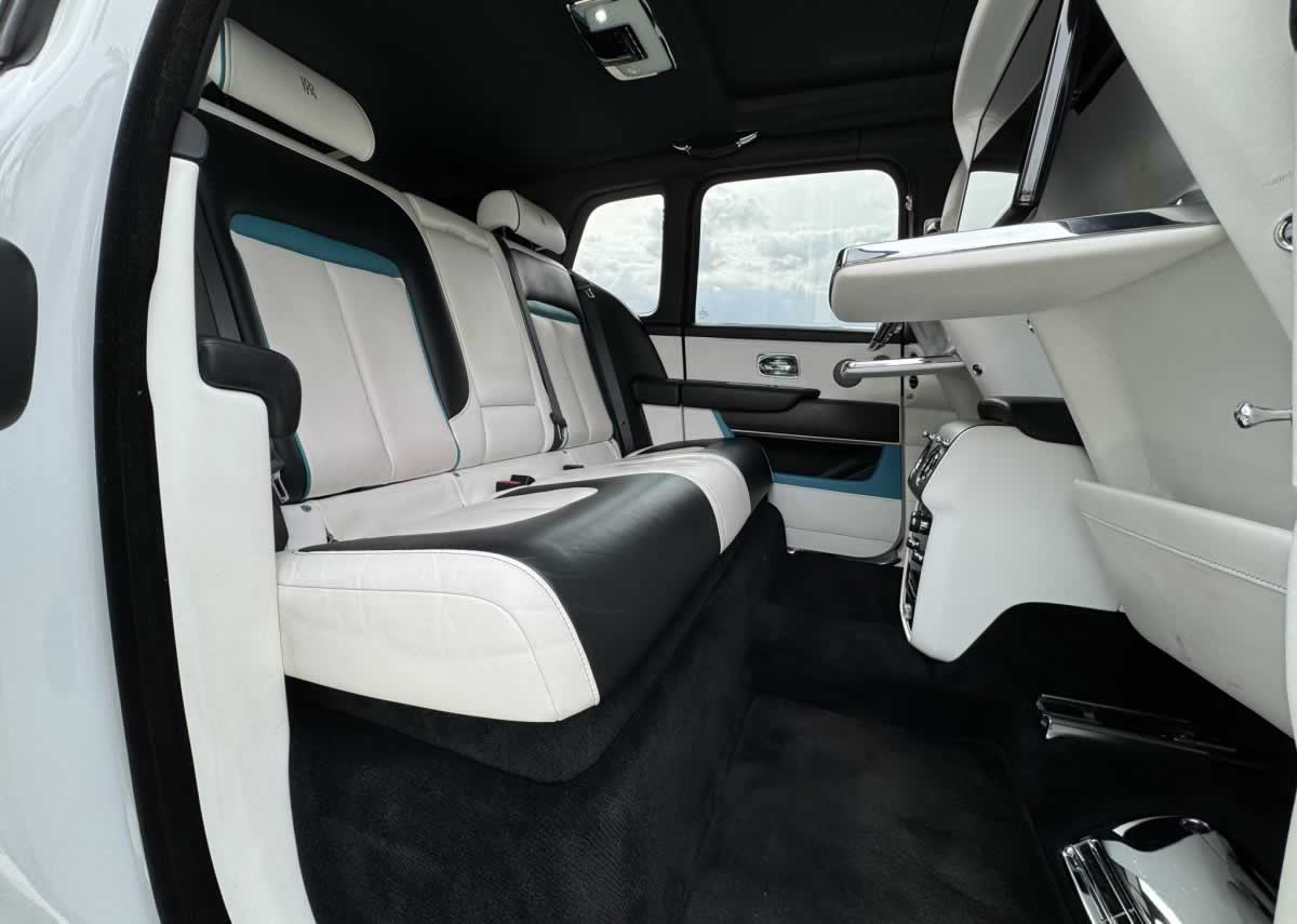 Rolls-Royce Cullinan interior rear passenger cabin