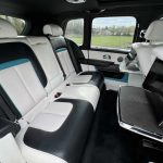 White Rolls-Royce Cullinan interior rear seating