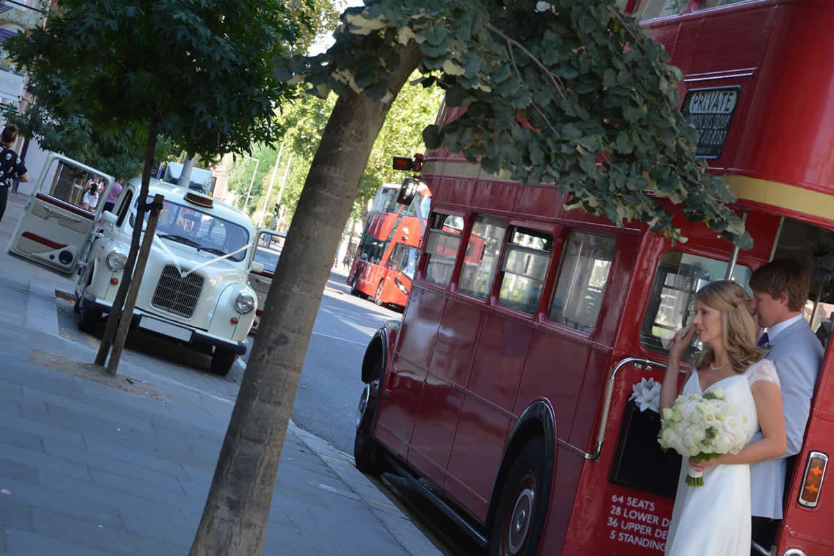 Routemaster wedding bus